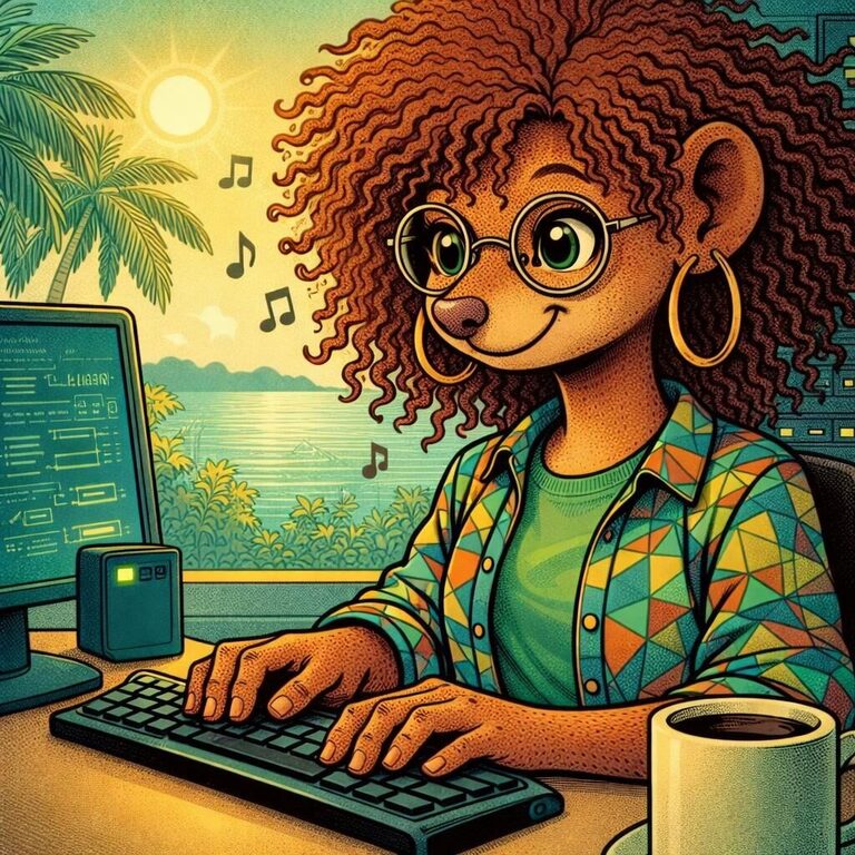 Manzèl travaille sereinement